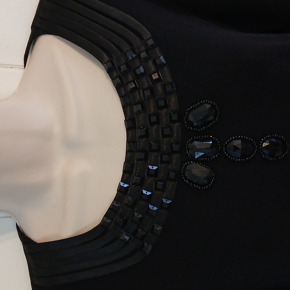 Black Embellished Pull Over Sweater Top Size.Small - Picture 4 of 6